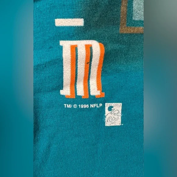 Vintage 1996 Dan Marino Miami Dolphins Single Stitch T Shirt Men’s 2XL USA - Picture 12 of 16